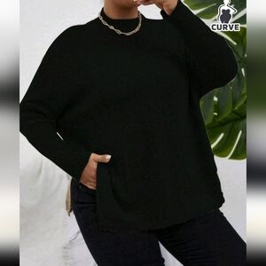 SHEIN Classic Black Crew Neck Sweater